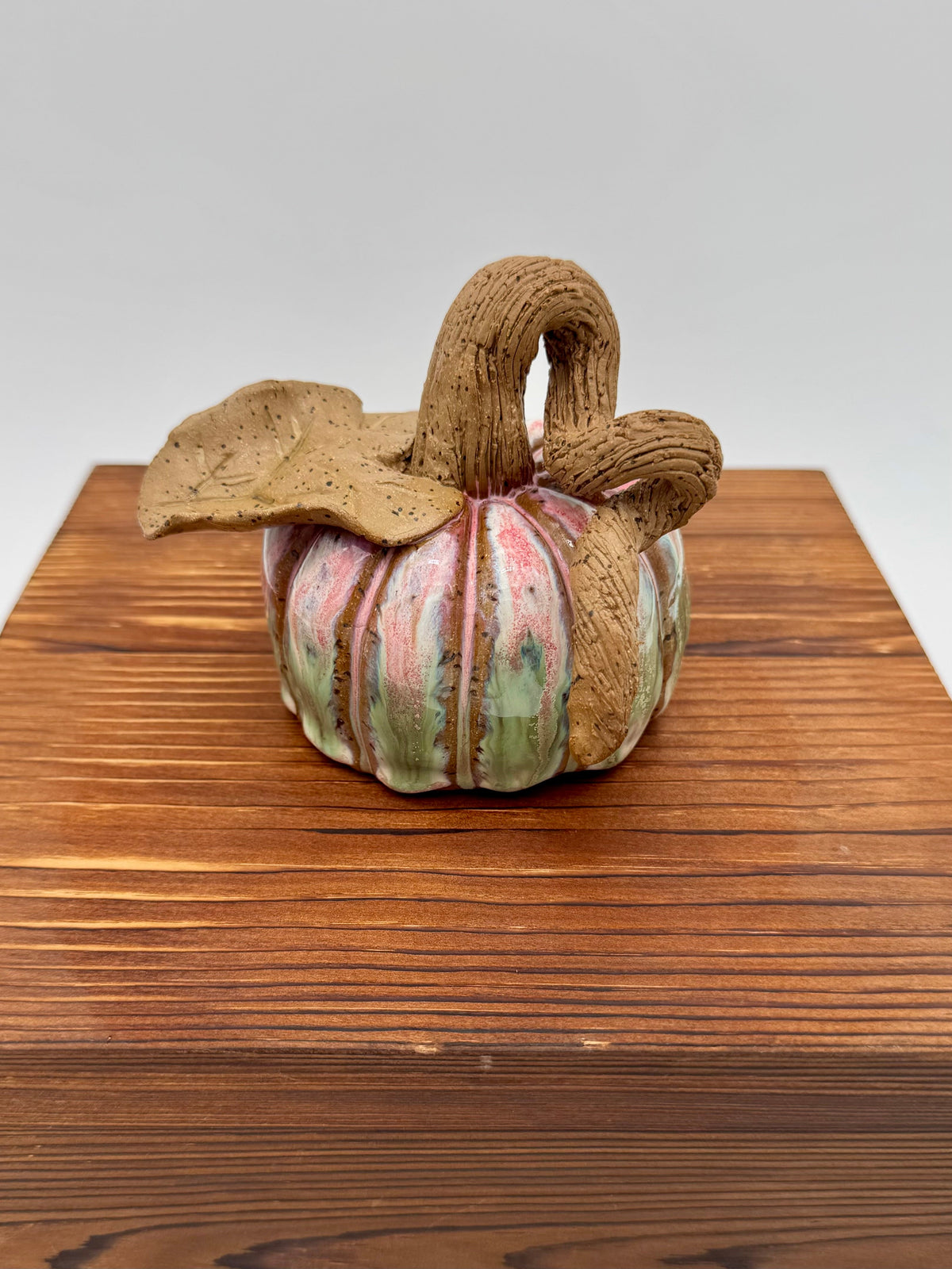 Meadow Harvest Ceramic Pumpkin — Medium