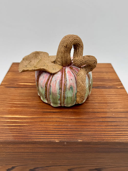 Meadow Harvest Ceramic Pumpkin — Medium